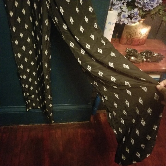 Silk Print Overalls - Picture 2 of 4